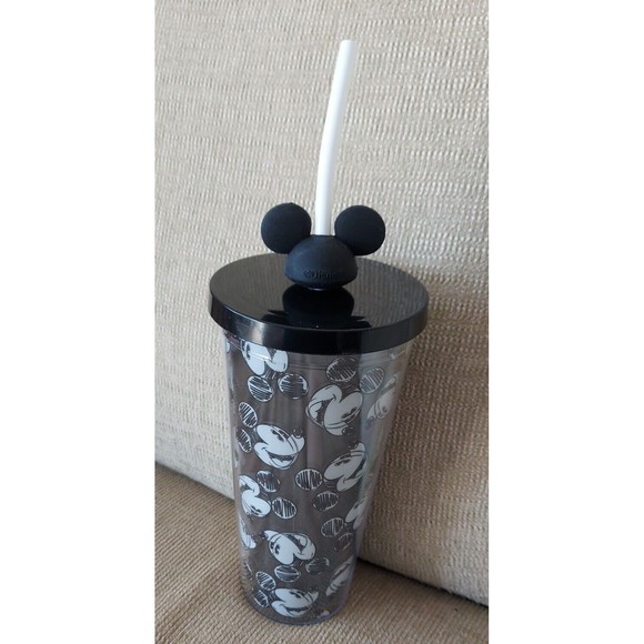 NEW Disney Mickey Mouse Travel Tumbler Cup with Straw - Picture 1 of 5